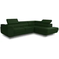 Sofnet Eckcouch Cord 5-Sitzer Grün
