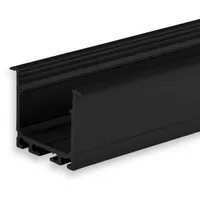 Fiai IsoLED ISOLED Einbauprofil DIVE24 FLAT Aluminium schwarz pulverbeschichtet