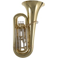 Roy Benson BBb-Tuba TB-301 (Professionelle Tuba, mit Goldmessing Mundrohr, Edelstahl Ventilen, praktischem Rollen-Formetui, perfekte Klangqualität trifft auf herausragendes Design)
