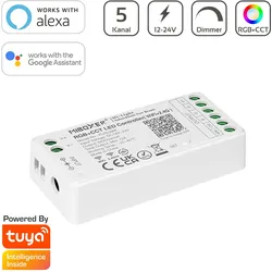 MiBoxer RGB+CCT WIFI LED Controller 5 Kanal 12/24V  WiFi Tuya Alexa Google FUT03...