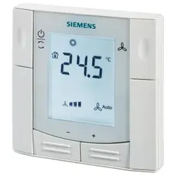 Siemens S55770T293 Raumthermostat für Unterputzmontage mit KNX Kommunikation, 2-/4-Rohr-Ventilatorkonvektoren oder Direktverdampfer