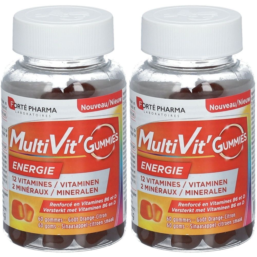Forté Pharma MultiVit'Gummies Energie 2x60 pc(s)