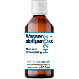 Oralflora Mundspülung H2O2 Wasserstoffperoxid 0,1% alkoholfrei 500 ml