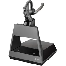 Poly HP Poly Voyager5200 Office In Ear Headset Bluetooth®, Kabellos Schwarz mit Bluetooth® Basisstation