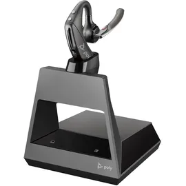 Poly HP Poly Voyager5200 Office In Ear Headset Bluetooth®, Kabellos Schwarz mit Bluetooth® Basisstation