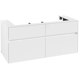 Villeroy & Boch Waschtischunterschrank 4 Auszüge 120 x 54,8 x 50 cm Weiß Matt