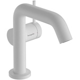 Hansgrohe Tecturis S Waschtischarmatur 110 Fine CoolStart 73323700 Ausladung 130mm, mit Zugstangen-Ablaufgarnitur, Mattweiß