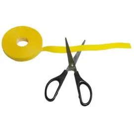 Logilink KAB0051 Kabelbinder aus Klettband, 4 m, gelb