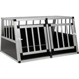 vidaXL Hundetransportbox 89 x 69 x 50 cm Silber