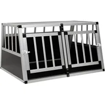 vidaXL Hundetransportbox 89 x 69 x 50 cm Silber