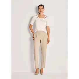 Madeleine Bundfaltenhose Konische Businesshose Beige 44
