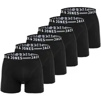 JACK & JONES Boxershort 6er Pack in Schwarz XL