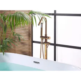 Beliani Beliani, Wannenarmatur Kupfer Chrom Messing Zink Freistehend