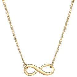 Elli Infinity Unendlichkeit Symbol 925 Silber goldfarben Damen 