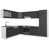 Vicco Küchenzeile R-Line L-Form 287 cm Weiß