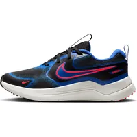 Nike Cosmic Runner ältere Kinder Laufschuh, Black/Bright Crimson-Hyper Royal,