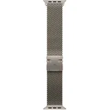 Apple Watch Ultra Milanaise Armband 49 mm Titan Natur L