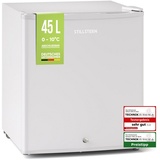 Stillstern Mini Kühlschrank E 45L mit Abtauautomatik, Schloss, Frostfach, Leise, Ideal für Küche, Büro, Schlafzimmer, Hotels und kleine Wohnung...