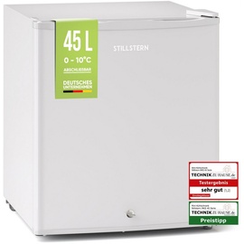 Stillstern Mini Kühlschrank E 45L mit Abtauautomatik, Schloss, Frostfach, Leise, Ideal für Küche, Büro, Schlafzimmer, Hotels und kleine Wohnung...