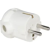 PCE Schutzkontaktstecker PP 2SL, seitlich, weiß