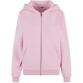 URBAN CLASSICS Hoodie Ladies Fluffy Zip Hoody rosa 5XL (54/56)