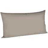 fleuresse Kissenbezug Satin 40 x 80 cm Grau Taupe