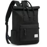 TAN.TOMI Laptop Rucksack, Rucksack Laptop Tasche 15,6 Zoll, Rucksack Damen und Herren weit öffenbar, Rolltop Rucksack wasserdicht, Backpack Daypack für Schule, Fahrradfahren, Freizeit und Reise. - Laptop Rucksack