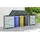 Floraworld Mülltonnenbox 233 x 101 x 134 cm grau
