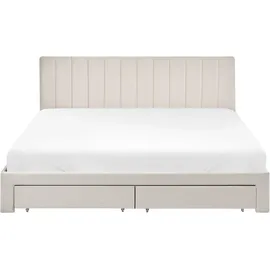 Beliani Lonzac 180 x 200 cm Cremeweiß