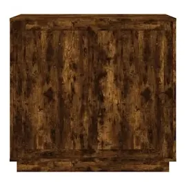 vidaXL Sideboard Räuchereiche 80x34x75 cm Holzwerkstoff
