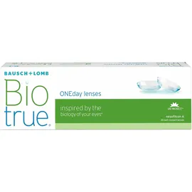 Bausch + Lomb Biotrue ONEday Tageslinsen, sphärische Kontaktlinsen, weich, 30 Stück/BC 8.6 Mm/DIA 14.2 mm / +0.25 Dioptrien