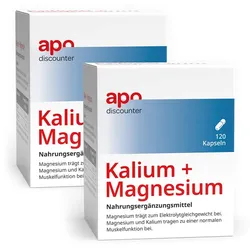 Kalium und Magnesium Aktiv Kapseln von apodiscounter