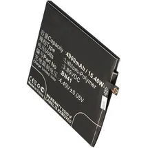 AccuCell Akku nur passend für Xiaomi Note 4 Akku BN41, BN41L Li-Polymer 3,85V, 4000mAh, 15,4Wh, built-in, ohne Werkzeug