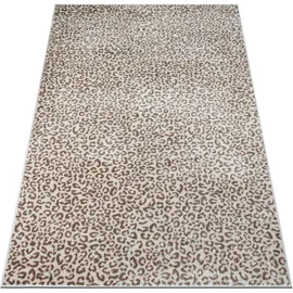 OTTO home Teppich OTTO HOME "Fynna, Leoparden-Muster, Animal Print, modern", beige (creme), B:60cm H:9mm L:110cm, Kunstfaser, Teppiche, Teppich, Leo, besonders weicher Flor, Wohnzimmer, Schlafzimmer, Esszimmer