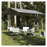 vidaXL Tarp-Zelt, Tarp Grau und Orange 360x294 cm Wasserdicht,