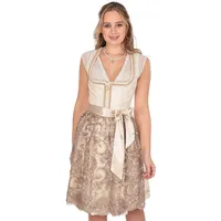 KRÜGER MADL & BUAM Trachtenkleid Midi Dirndl 2tlg. 60cm 416966 natur beige 34