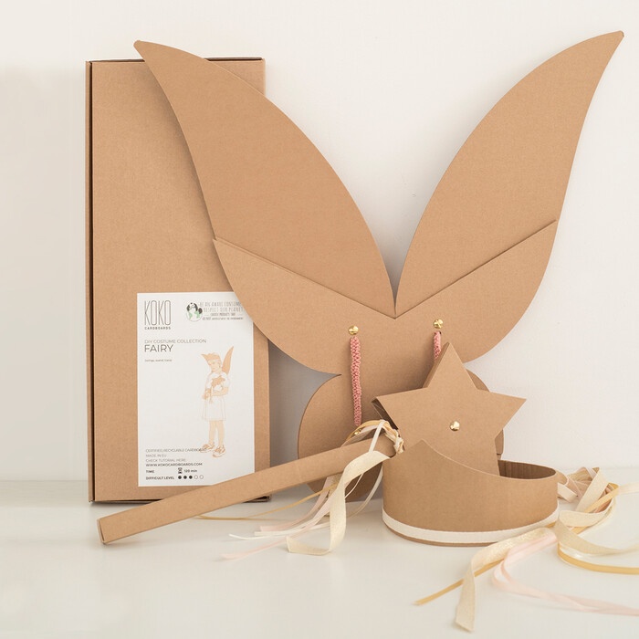DIY Kostüm für Kinder Fairy Karton natur, Designer Koko Cardboards