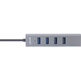 InLine InLine® USB-C 3.2 Multi Hub (4x USB-A 5Gb/s), OTG, Aluminiumgehäuse / Grau