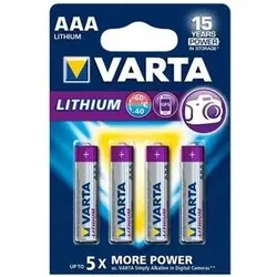 VARTA 06103 301 404 Lithium AAA 4er-Blister+