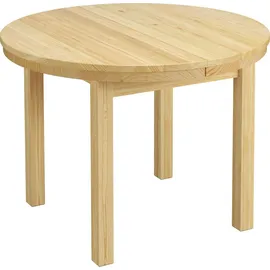 Erst-Holz Runder Tisch 103 x 74,5 x 103 cm beige