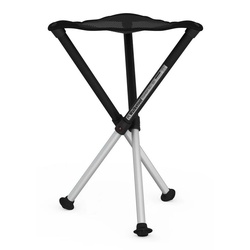 Walkstool Campingstuhl Comfort XL 55 cm Dreibeinhocker (1 St), Dreibeinhocker Hocker Sitz Stuhl Camping Wandern schwarz