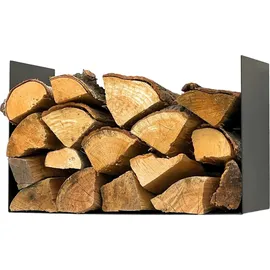 DanDiBo Ambiente Kaminholzregal Innen Metall 0,32 m Schwarz