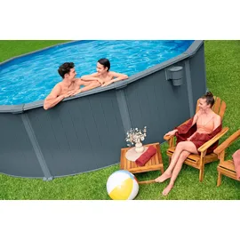 BESTWAY Hydrium Stahlwandpool Set Ø 488 x 132 cm inkl. Sandfilteranlage