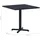 vidaXL Gartentisch 80 x 80 x 75 cm Schwarz