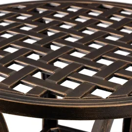 Relaxdays Gartentisch, + Balkontisch, Gartentisch 49 cm,