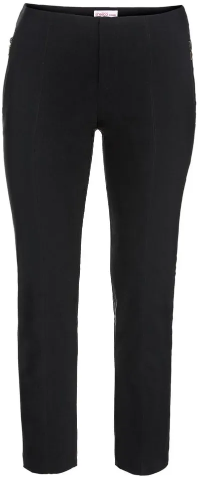 Schmale Stretch-Hose - schwarz - 40