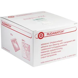 NOBAMED 10 x RUDAWATCH® adhäsiver Uhrglasverband, Größe:L