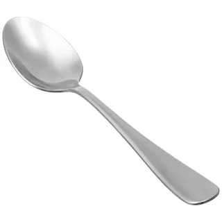 Amazon Basics Esslöffel aus Edelstahl, spülmaschinenfest, mit rundem Rand, große Esslöffel, 20,1 cm, 12er-Pack, Silber
