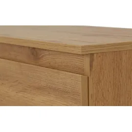 Möbel Kraft Kommode 120 x 80 x 40 cm Holzfarben / Weiß