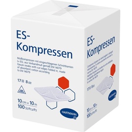 Hartmann ES-KOMPRESSEN unsteril 10x10 cm 8fach